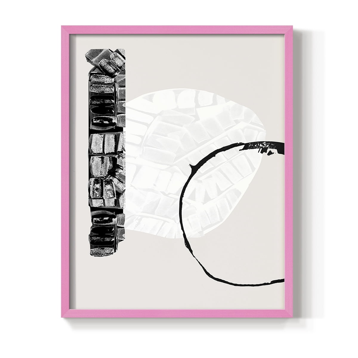 Zen Shapes I Framed Print - Solid Wood in Single Picture Frame Solid Wood 2 Framed Print
