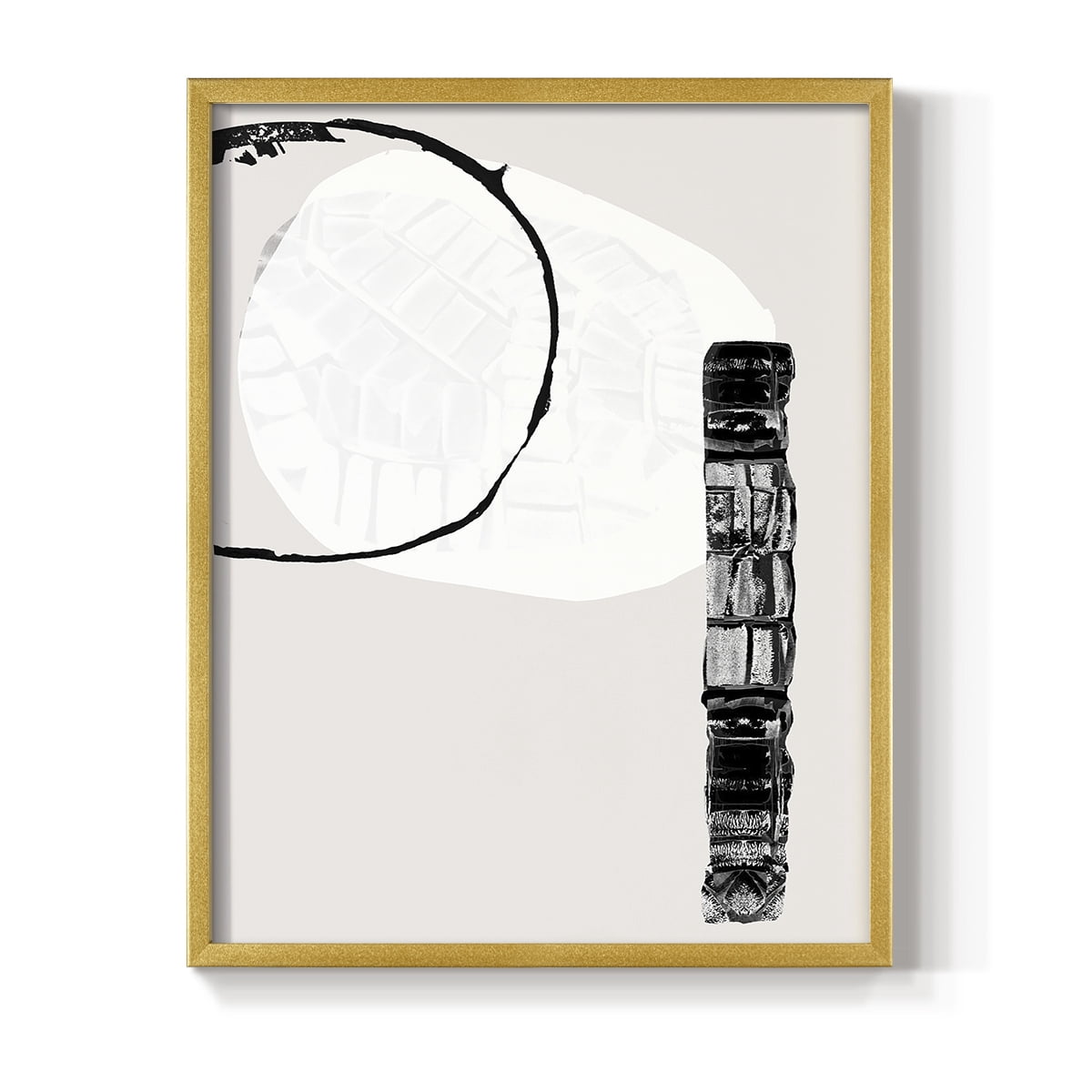 Zen Shapes II Framed Print - Solid Wood in Single Picture Frame Solid Wood 2 Framed Print