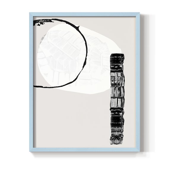 Zen Shapes II Framed Print - Solid Wood in Single Picture Frame Solid Wood 2 Framed Print