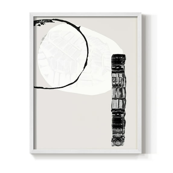 Zen Shapes II Framed Print - Solid Wood in Single Picture Frame Solid Wood 2 Framed Print