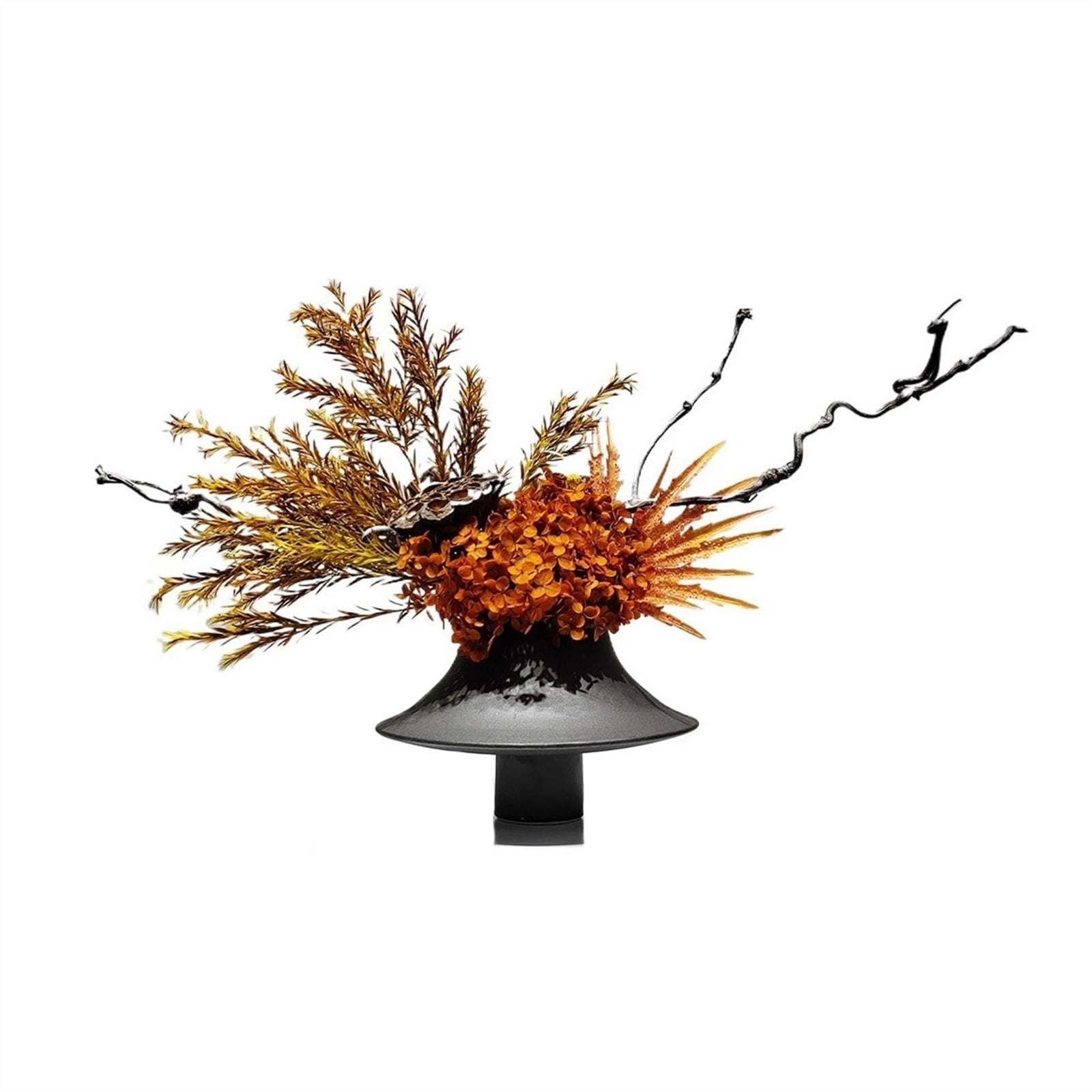 Zen Soft Decoration Simulation Flower Art Dried Flower Set Restaurant Tea Room Coffee Table Decorative Arrangement