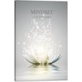 thumbnail image 1 of Zen Stone Canvas Wall Art - Just Breathe Yoga Quotes, White Lotus Flower Spiritual Artwork Framed Modern Decor for Bathroom Spa Living Room Bedroom, 1 of 6