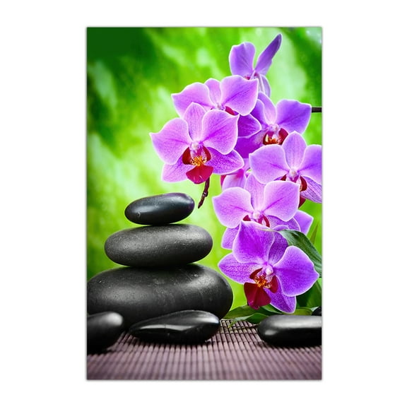 Zen Stones And Orchids Poster Wall Art Picture Print Canvas Painting Modern Family Bedroom Decor Poster