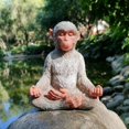 Zen Stretching Monkey Garden Decor Figurine
