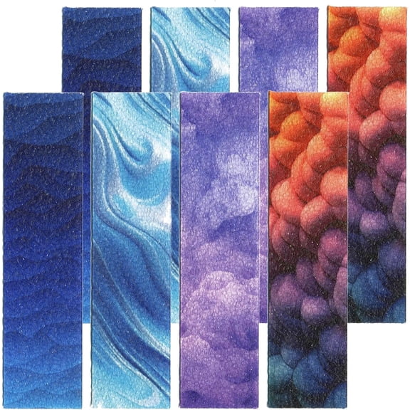 Zen Strips for Anxiety Relief and Focus, 8 Sensory Strips, Sandy Texture, Gradient, Tactile Fidget S2