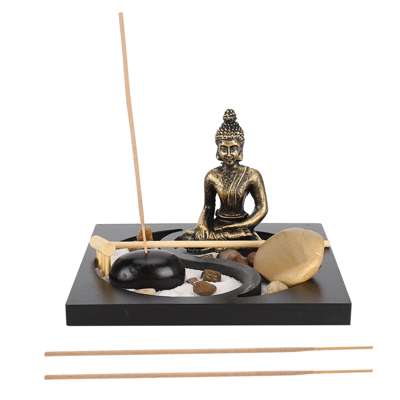 Zen Style Buddha Sand Tray , Incense Holders Decoration Desktop Mini ...