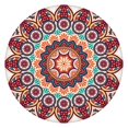 thumbnail image 1 of Zen Tablecloth Mandala Mystic Cultural Pattern Waterproof Elastic Round Cover with Back for Meditation and Energy Healing, 1 of 7