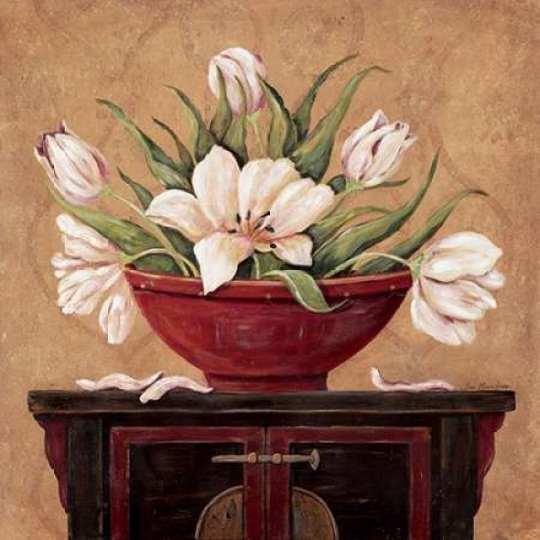 Zen Tulips Canvas Art - Jo Moulton (24 x 24)