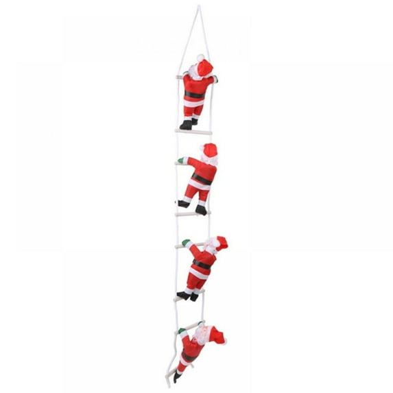 ZenBath Christmas Decor Santa Claus Climb Ladder Hanging Decoration Xmas Hanging Decoration for Festival Party Supplies,8" (3 Christmas Santa Claus)