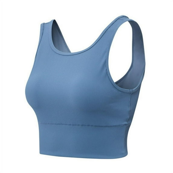 Women Sport Bras Padded Cropped Bras for Yoga Workout Fitness Low Impact