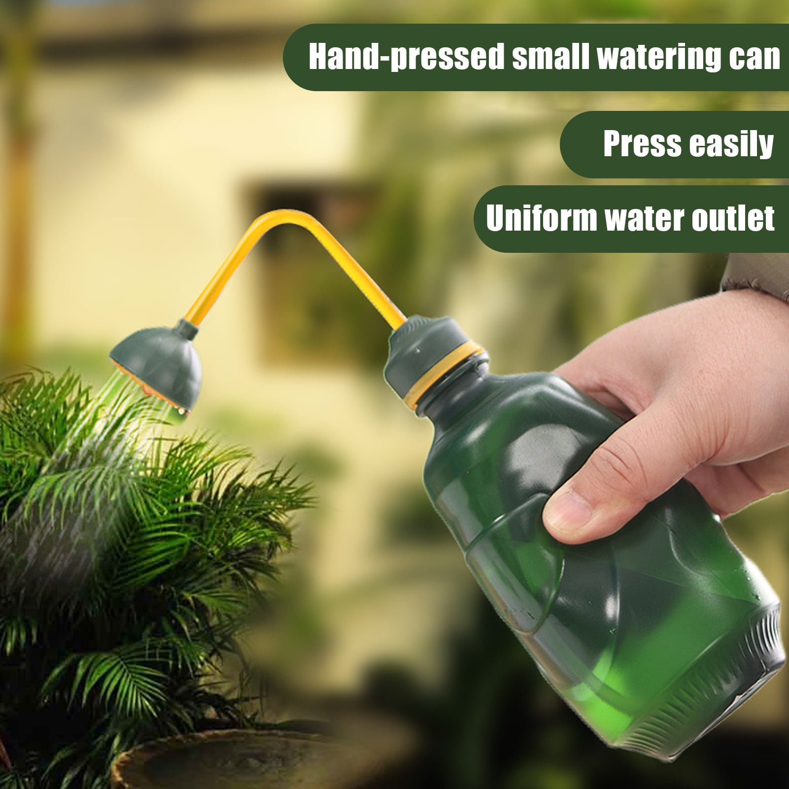 Beppter Watering Cans A Watering Pot Gardening Tools Sprinkler Watering 1.8L Imitation Tin Bucket Shower Head