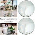 thumbnail image 1 of ZenCart 10/15/20/25/30CM Round Square Acrylic Mirror Wedding Party Table Centerpiece Mirror Tray Shatterproof Living Room Bedroom Bathroom Wall Decoration Mirror Sticker, 1 of 7