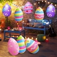thumbnail image 1 of ZenCart 16" Inflatable Easter Eggs Decorations Large Colorful PVC Eggs Ornaments for Yard Lawn Garden Spring Party Indoor Outdoor Decor, 1 of 8