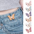thumbnail image 1 of ZenCart 2 Pairs Pant Waist Tightener Adjustable Butterfly Button Pins Pants Clips Detachable Decorative Waist Buckles for Loose Jeans Pants Skirts, 1 of 7