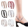 thumbnail image 1 of ZenCart 2 Pcs Elastic Shoe Straps High Heels Anti-loose Straps Detachable Rhinestone Shoe Belts for Sandals Loose Slip-on Shoes DIY Accessories, 1 of 8