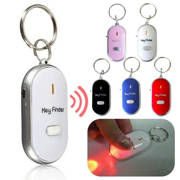 ZenCart 2Pcs Key Finder Keychain Whistle Remote Control Flashing Key Tracker Device Portable Waterproof Anti-lost Key Ring Holder
