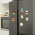 thumbnail image 1 of ZenCart 3D Cupcake Fridge Magnet Simulation Dessert Resin Refrigerator Magnet Home Office Kitchen Locker Simulation Food Decoration, 1 of 8