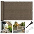 thumbnail image 1 of ZenCart 5x0.9M Balcony Privacy Screen Fence Cover UV Protection Weather-Resistant Apartments Railing Screen Heavy Duty Wind Block Sun Shade Net, 1 of 8