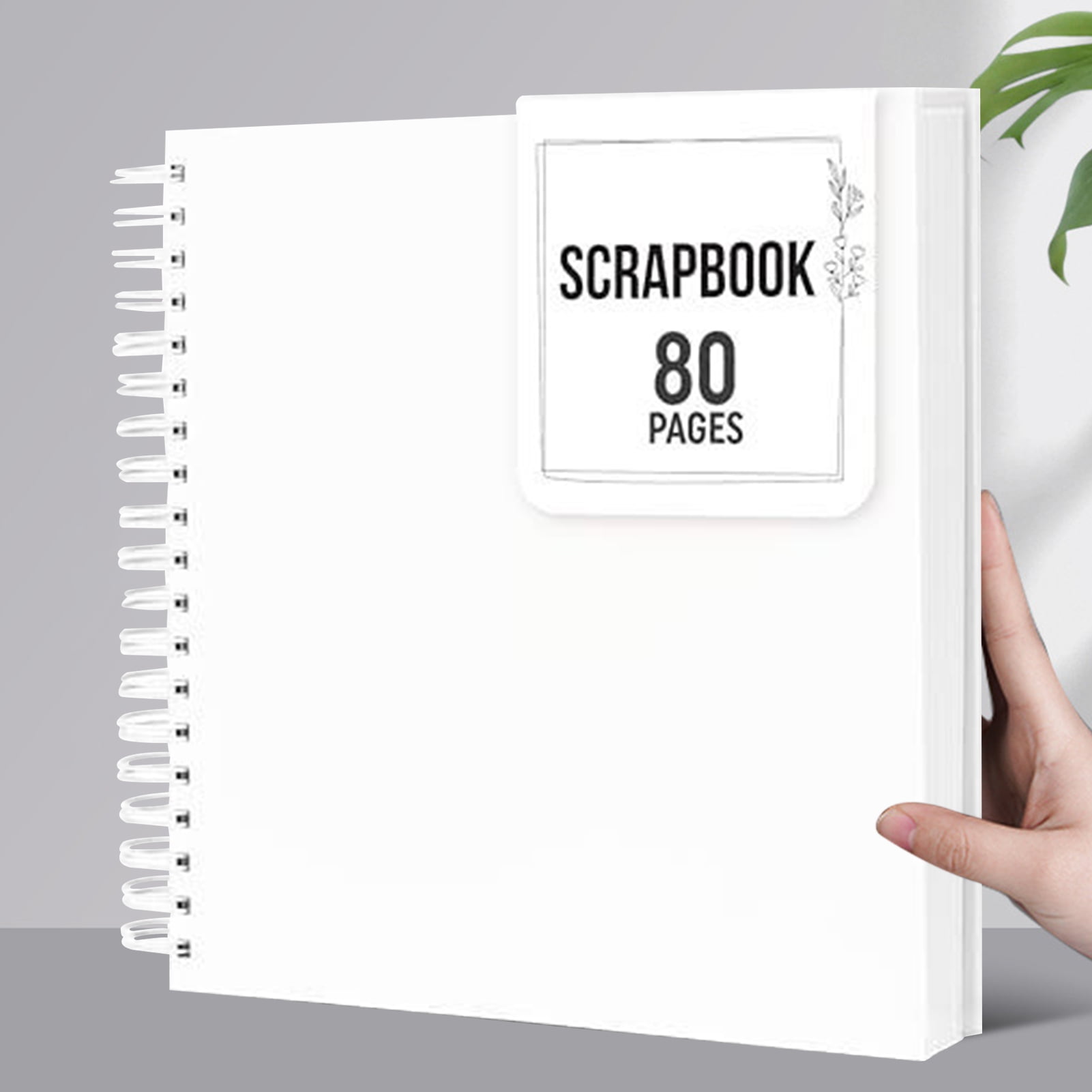 ZenCart 8/10-Inch Scrapbook Photo Album 80 Pages Spiral Bound DIY Hard Cover Spiral Wedding Travel Baby Shower Children Family Anniversary Picture Book