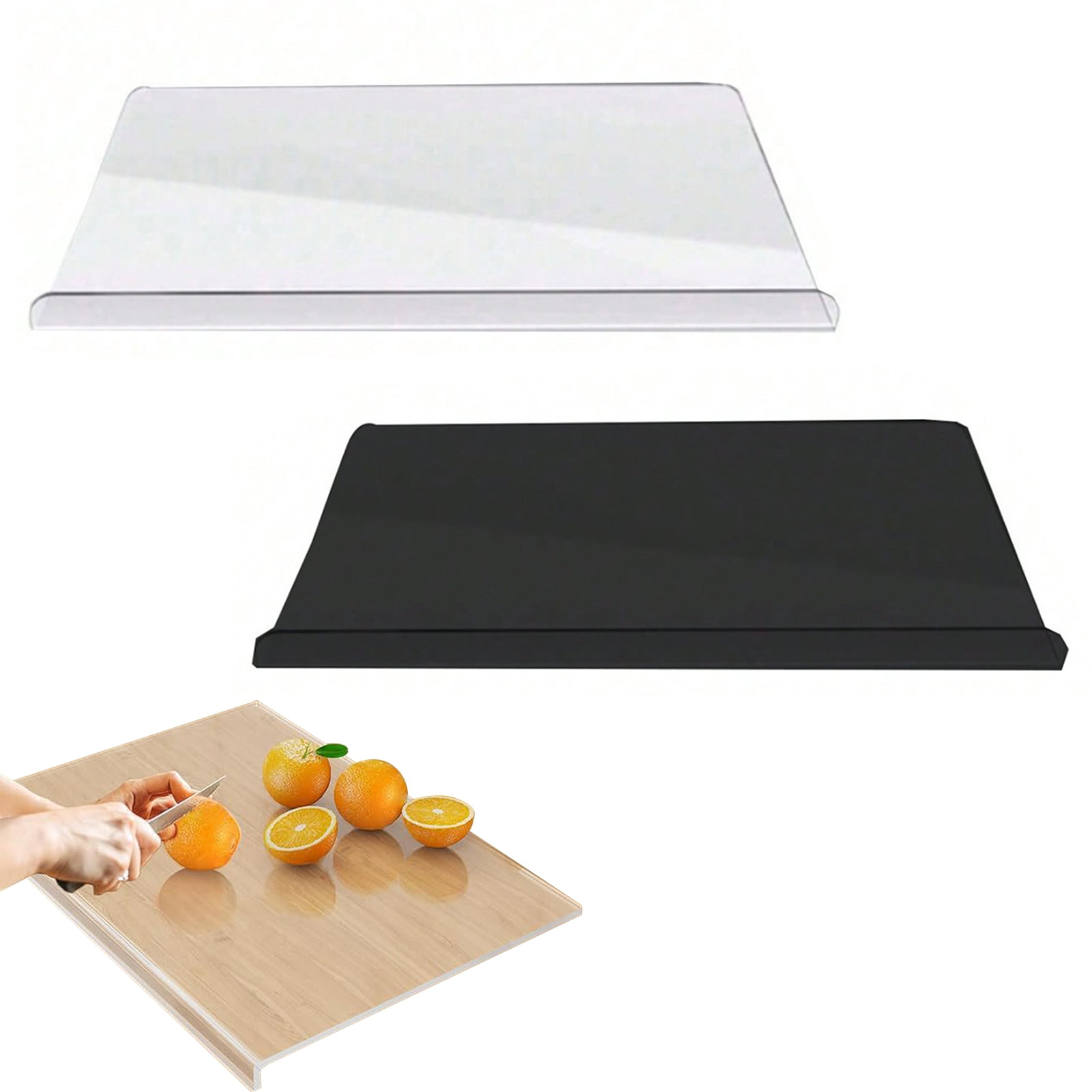 Acrylic Cutting Board With Counter Lip | 60% Thicker & Durable | BPA