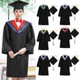 thumbnail image 1 of ZenCart Bachelor Uniform Matte Graduation Gown Cap Tassel Set V-Neck Long Sleeve Robe Graduation Cap And Gown Set Graduation Ceremonies Photo Props, 1 of 1