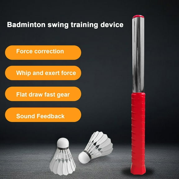 ZenCart Badminton Swing Training Device Realistic Racket Handle Design Stainless Steel Construction Badminton Swing Trainer