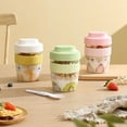 thumbnail image 1 of ZenCart Breakfast Cup Portable Oatmeal Salad Yogurt Cup with Lid & Spoon BPA-Free Food Storage Container for Office School, 1 of 8