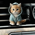 thumbnail image 1 of ZenCart Cute Kitten Car Vent Clips Refillable Car Diffuser Cat Air Vent Clips Car Air Freshener for Aesthetic Air, 1 of 8