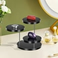 thumbnail image 1 of ZenCart Desktop Jewelry Rack 3-tiers 360 Degree Rotation Watch Glasses Necklace Display Holder Jewelry Stand Room Decor Retail Bracelet Organizer, 1 of 8