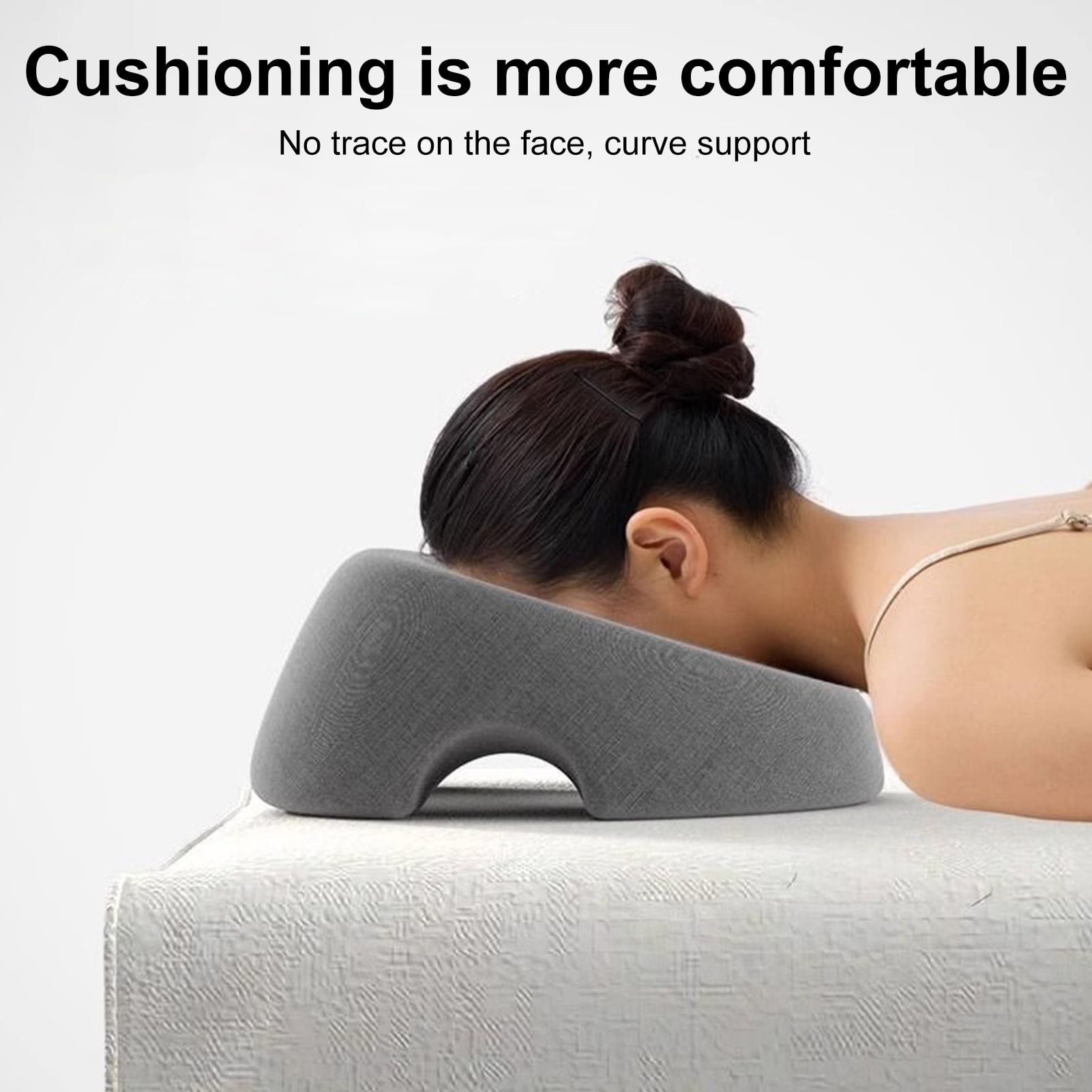 ZenCart Face Down Pillow Massage Headrest Pillow for Bed Prone Down ...