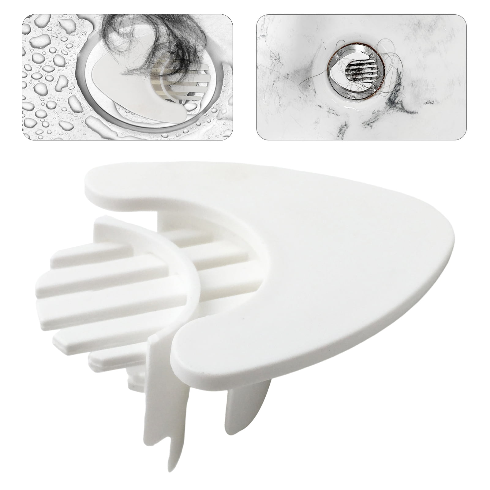 HLLMX 4-Pack Starfish Hair Catcher Drain Cover - TPR Suction Cup Sink Filter For Bathroom & Kitchen - View #10