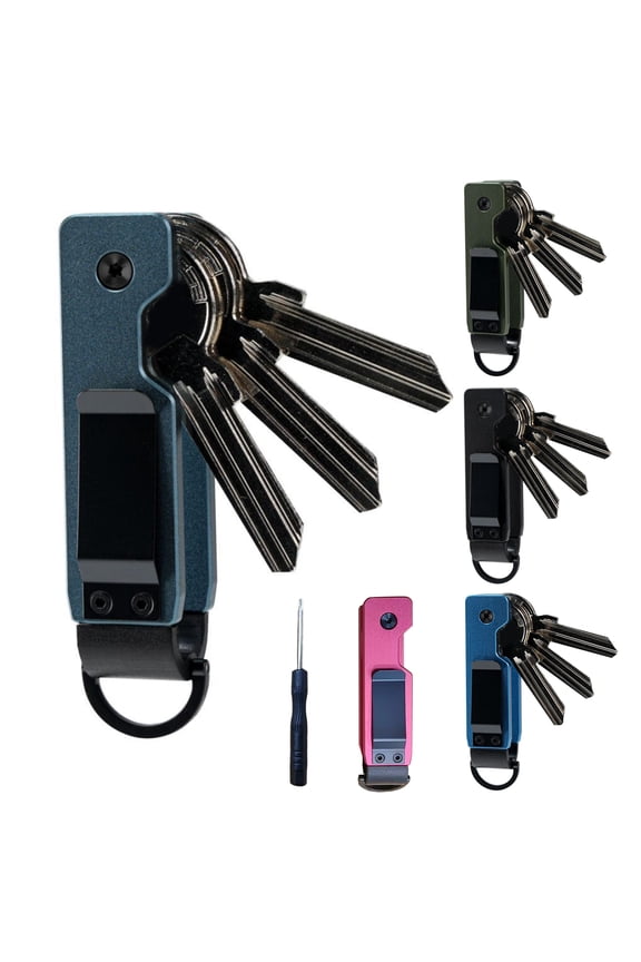 Key Storage Clip Compact Design Metal Construction Outdoor Portable Key Storage Organizer Compatible with Various Key Types