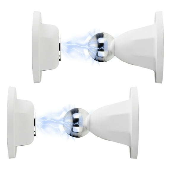 ZenCart Magnetic Door Stopper Wall Protector Adhesive No Drilling Heavy Duty Anti-collision Home Office Bedrom Wall Floor Mount Door Catch Doorstop