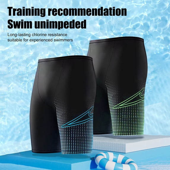 ZenCart Men Swimming Trunks Beach Shorts High Elastic Breathable Waterproof Quick Dry Bathing Suit Anti-UV Snug Fit Swimming Trunks