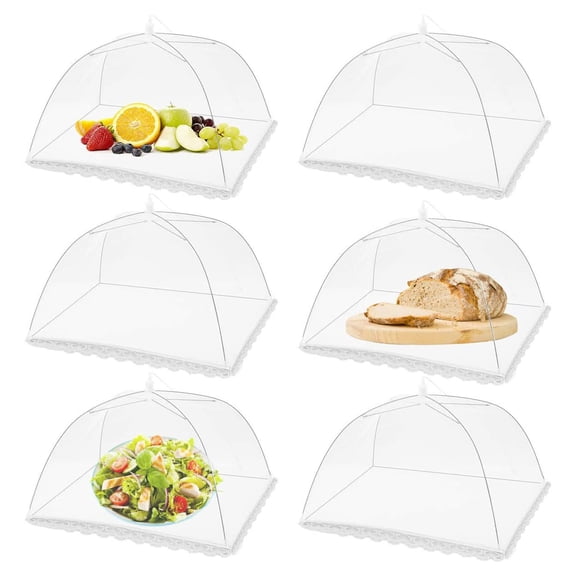 ZenCart Mesh Food Cover for Picnic Camping Large Pop-Up Tent Umbrella Collapsible Reusable Mesh Covers for Outdoor BBQ Parties