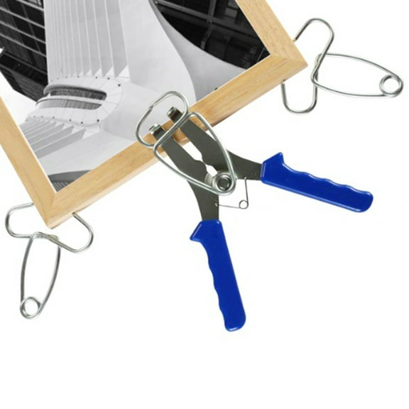 ZenCart Miter Spring Clamps Set Ergonomic Handle Compact Size Portable Wide Application Spring-loaded Pliers Clip Kit for Woodworking