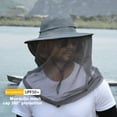 thumbnail image 1 of ZenCart Mosquito Head Net Hat for Men Women Wide Brim Sun Protection Boonie Hats with Veil Mesh Protection from Insect for Fishing Hiking, 1 of 8