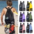 thumbnail image 1 of ZenCart Outdoor Swimming Bag Adjustable Drawstring Mesh Backpack with Wet Pocket Lightweight Large Capacity Sports Beach Gym Workout Gear Storage Bag, 1 of 8