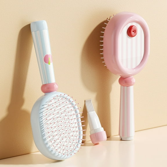 ZenCart Oval Hair Brush Soft Bristles Scalp Massage Portable Anti-static Air Cushion Comb Men Women Fine Thick Curly Hair Styling Detangling Brush