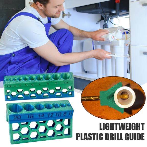 ZenCart Pipe Drilling Guide 3D Printed PLA Portable 90 Degree Drill Guide Lightweight Tool Pocket Size Precision Hole Drilling Tool