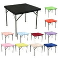 thumbnail image 1 of ZenCart Square Fitted Table Cover 33.8 x 33.8 Inch Stretchable Tablecloth Elastic Cocktail Topper Tablecloth, 1 of 8