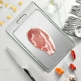 thumbnail image 1 of ZenCart Stainless Steel Cutting Board Double-Sided Chopping Boards for Kitchen Heavy Duty Meat Fruit Vegetable Slicing Board, 1 of 7