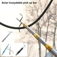 thumbnail image 1 of ZenCart Stainless Steel Telescopic Capture Pole with Pickup Hook Curtain Puller Clothes Dryer Fishing Net Puller Portable Truck Cargo Grabber for Home Outdoor Fishing Pools, 1 of 8
