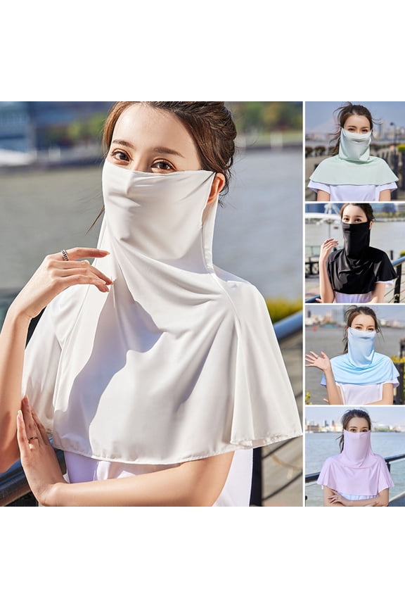 Sunscreen Face Guard Ice Silk Neck Protection Summer Riding Face Guard Outdoor Activities Travel Neck Gaiter