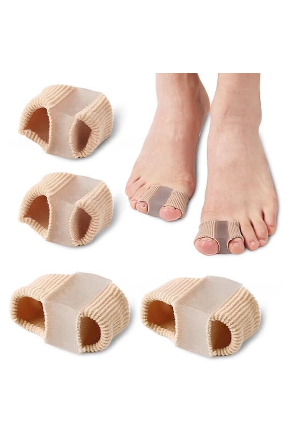 Toe Straightener Anti-Slip Double Ring Toe Separator for Overlapping Toes & Hallux Valgus Relieve Foot Pain Orthopedic Bunion Corrector for All-Day Comfort