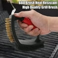 thumbnail image 1 of ZenCart Universal 3 in 1 BBQ Brush Scraper Heat-Resistant Stainless Steel Grill Cleaning Tools for Gas Charcoal And Regular Ovens, 1 of 8