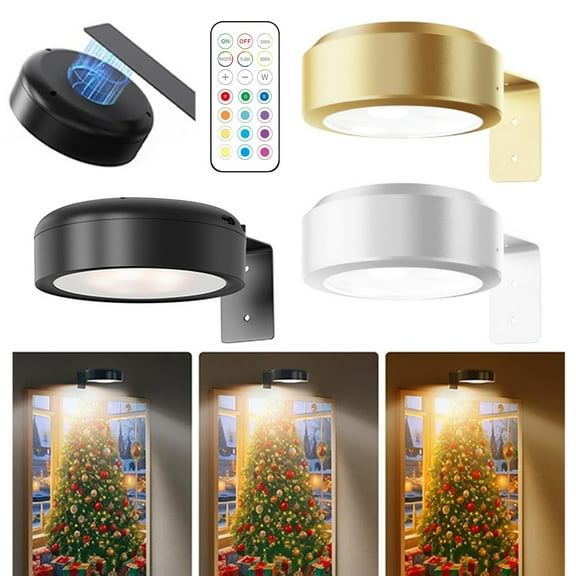 ZenCart Wall-mounted Wireless Picture Light with Remote Control Dimmable Battery Operated Adjustable 13-Color RGB Painting Light