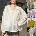 thumbnail image 1 of ZenCart Women Sunscreen Clothing Hooded Drawstring Long Sleeve Summer Coat with Pocket Decoration Sun Protection Clothing, 1 of 8