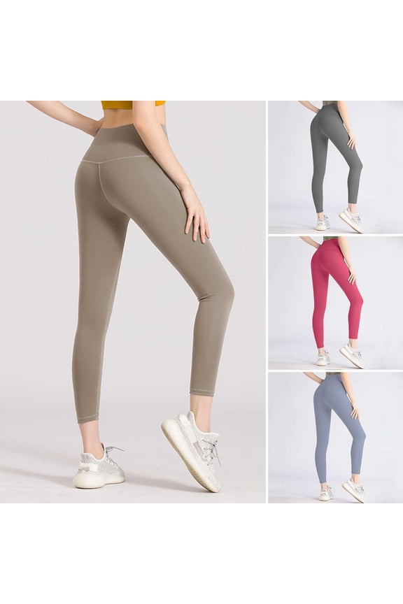 Women Yoga Pants High Waist Tummy Control Butt-lifted Skinny Elastic Skinny Compression Jogging Exercise Lady Sports Trousers Sweatpants for Yoga Gym Dance Studio