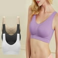 thumbnail image 1 of ZenCart Women's Seamless Full Coverage Bra Wireless Push Up Bralette Pullover Workout Sports Bra for Yoga Running Daily Wear, 1 of 8